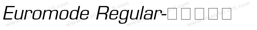 Euromode Regular字体转换